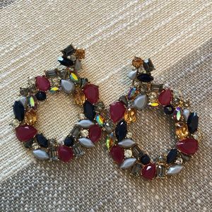 J Crew Multicolor Statement earrings